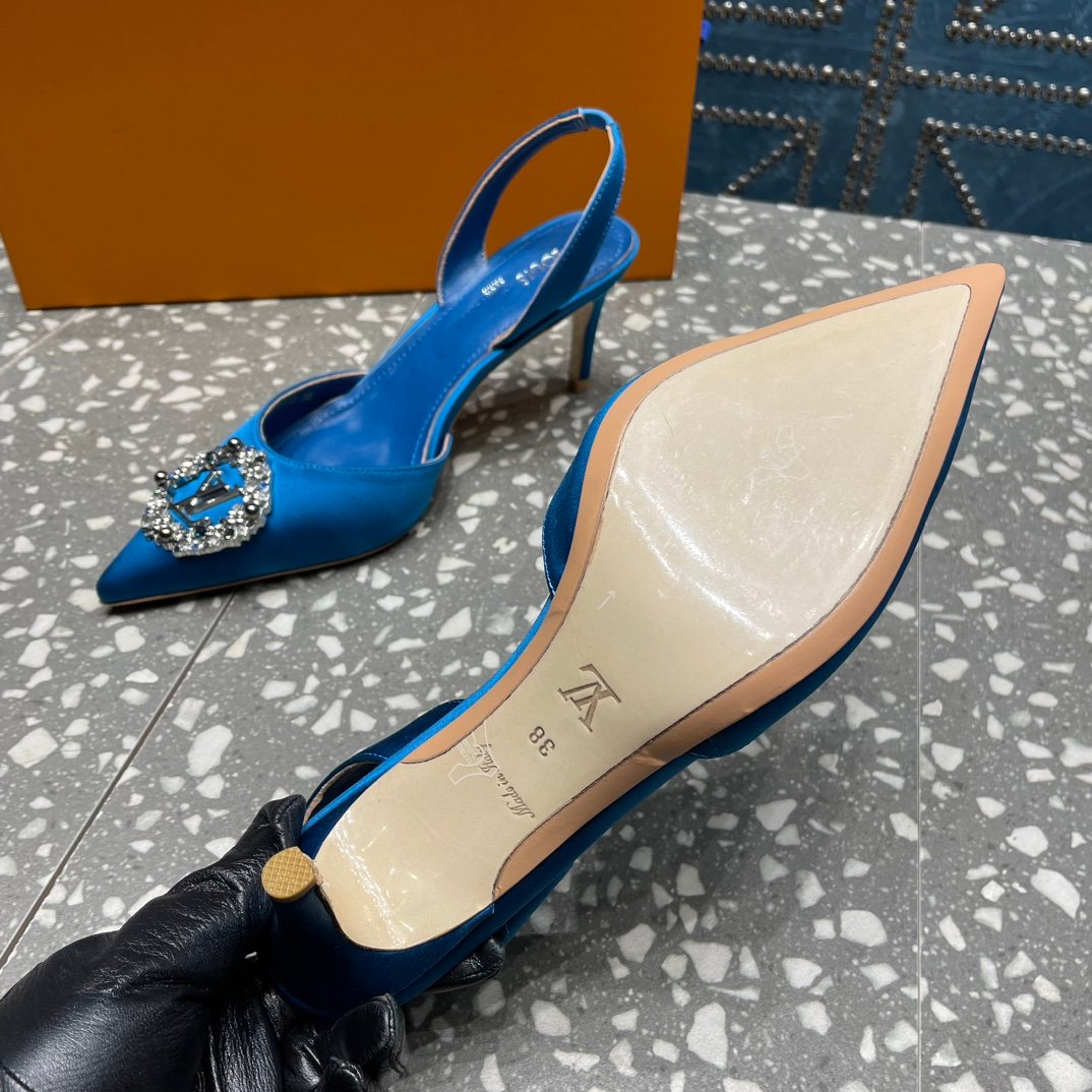 LOUIS VUITTON LV MET SLINGBACK PUMP BLUE