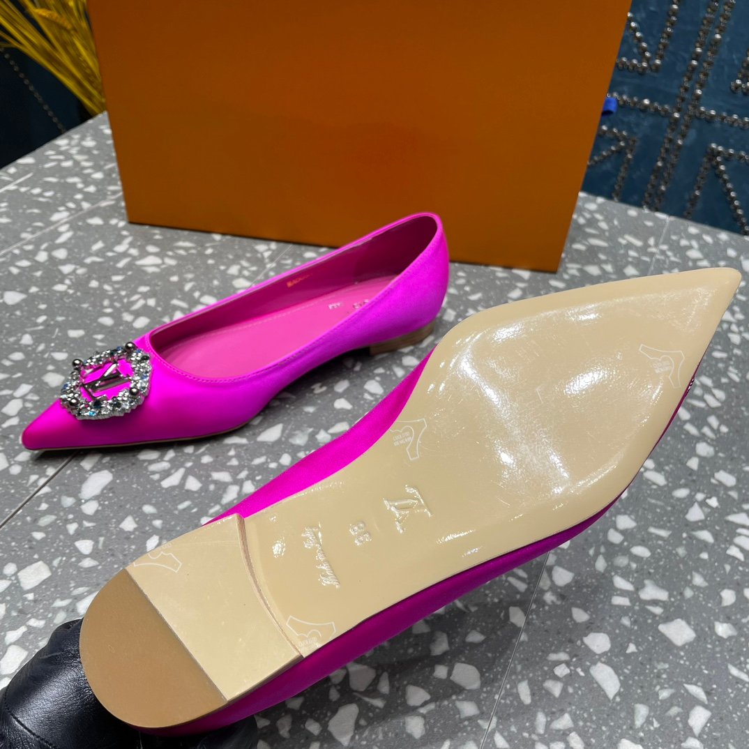 LOUIS VUITTON LV MET FLAT BALLERINA PINK