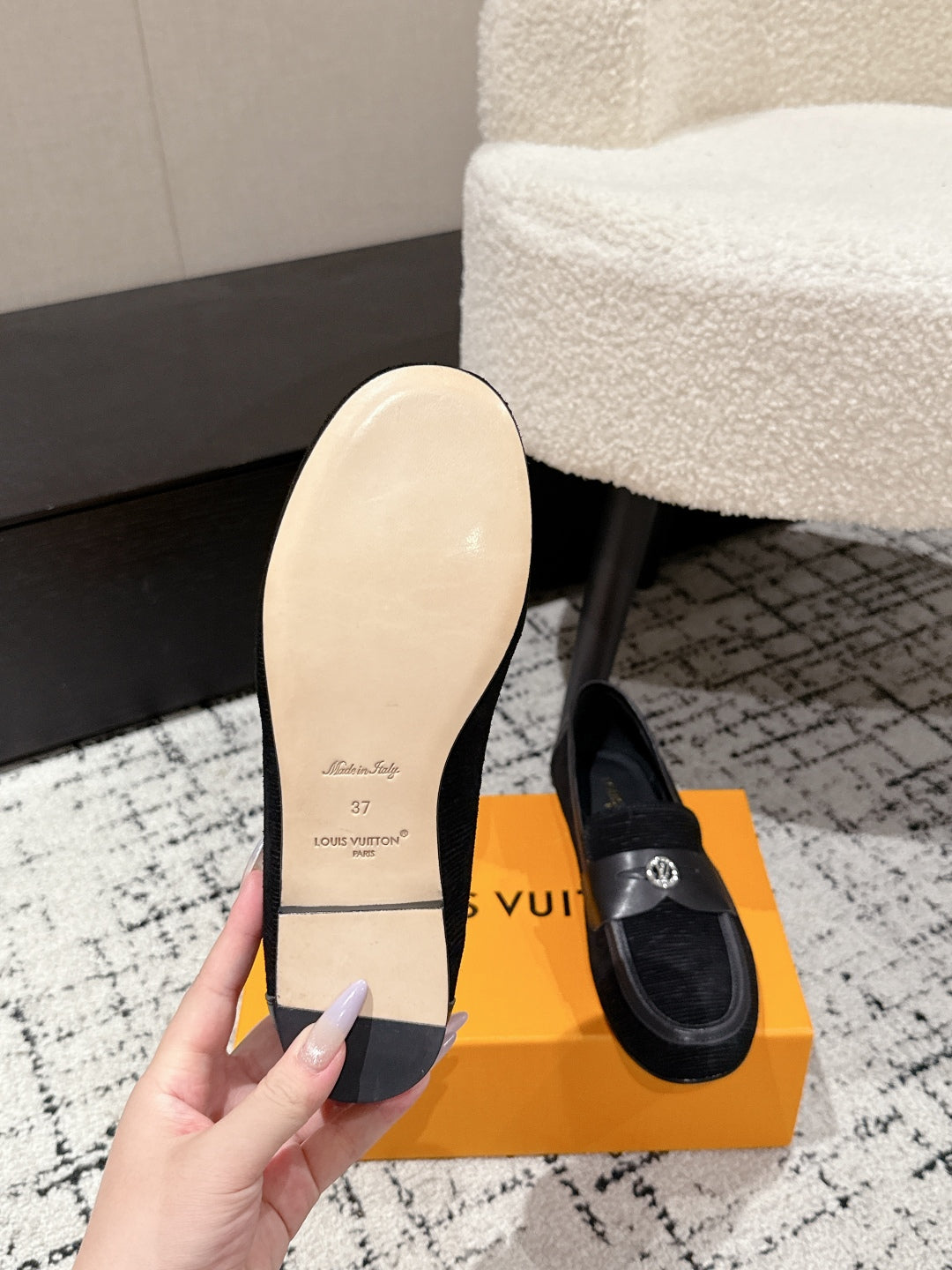LOUIS VUITTON LV LOAFER 25S IN BLACK SUEDE AND CALFSKIN
