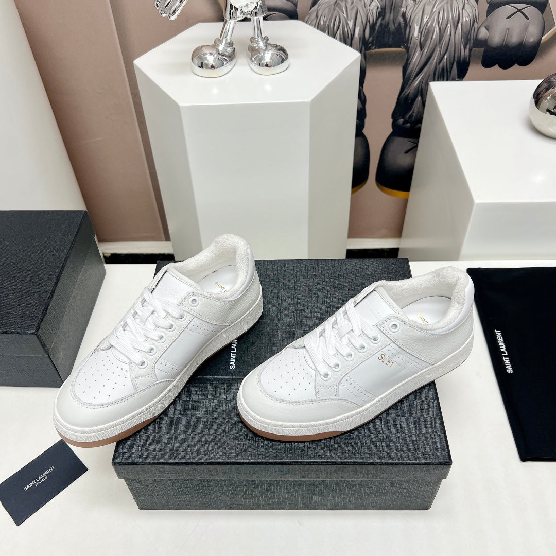 LOUIS VUITTON SL/61 SNEAKERS IN WHITE CALFSKIN