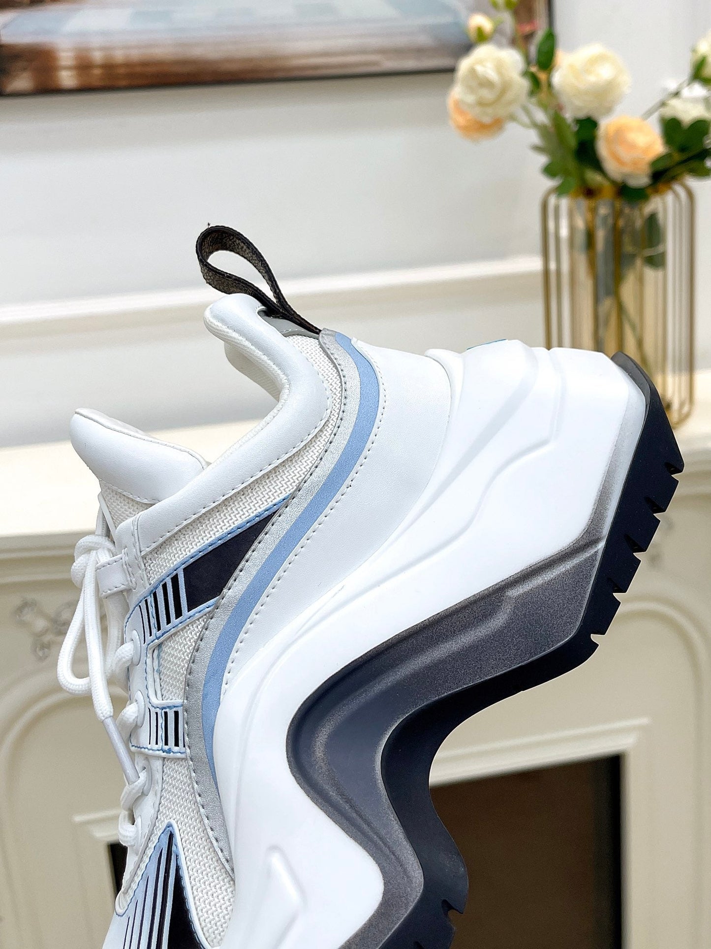 LOUIS VUITTON LV ARCHLIGHT 2.0 PLATFORM SNEAKER IN COLORFUL MIX OF MATERIALS 991810
