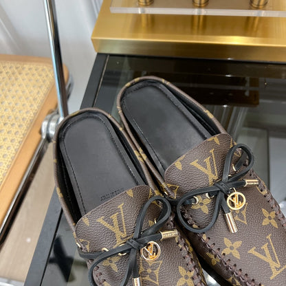 LOUIS VUITTON LV COSY FLAT CLASSIC MONOGRAM BROWN