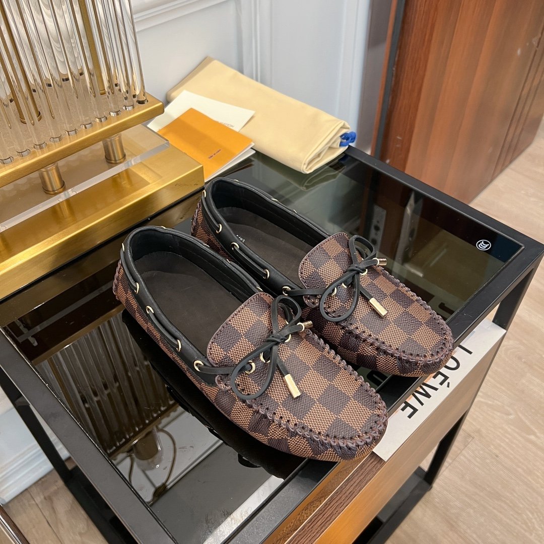 LOUIS VUITTON LV GLORIA FLAT LOAFER CLASSIC MONOGRAM CARO