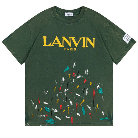 Gallery Dept X LANVIN Hand drawn doodle splash ink letters TEE
