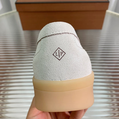 LP RETRO SUMMER WALK LOAFERS WHITE SUEDE