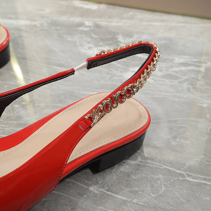 GUCCI Signoria Ballet Flat orange
