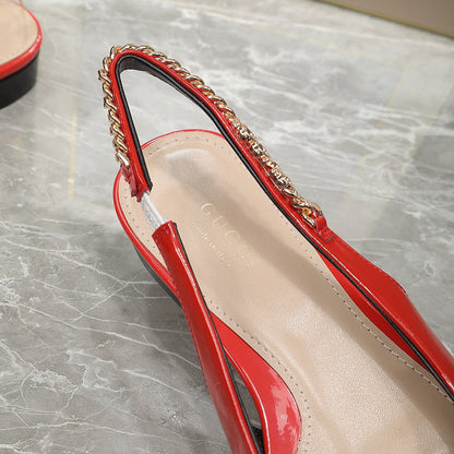 GUCCI Signoria Ballet Flat orange