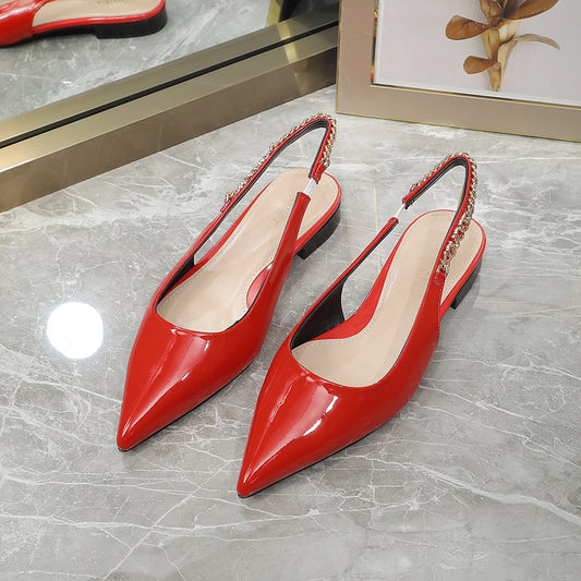 GUCCI Signoria Ballet Flat orange