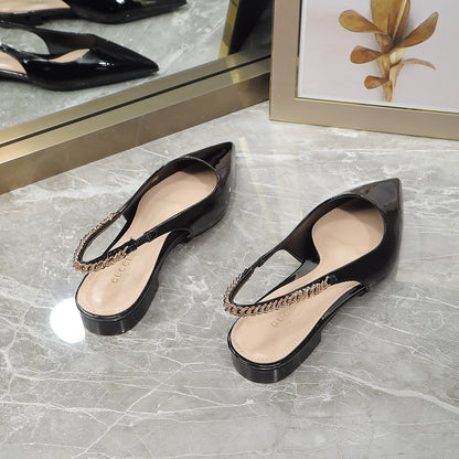 GUCCI Signoria Ballet Flat Black