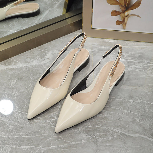 GUCCI Signoria Ballet Flat White