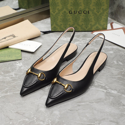 GUCCI Flat Sandals black