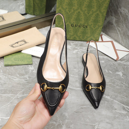 GUCCI Flat Sandals black