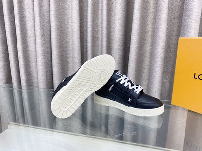 LOUIS VUITTON LV MAXI TRAINER IN BLACK CALFSKIN