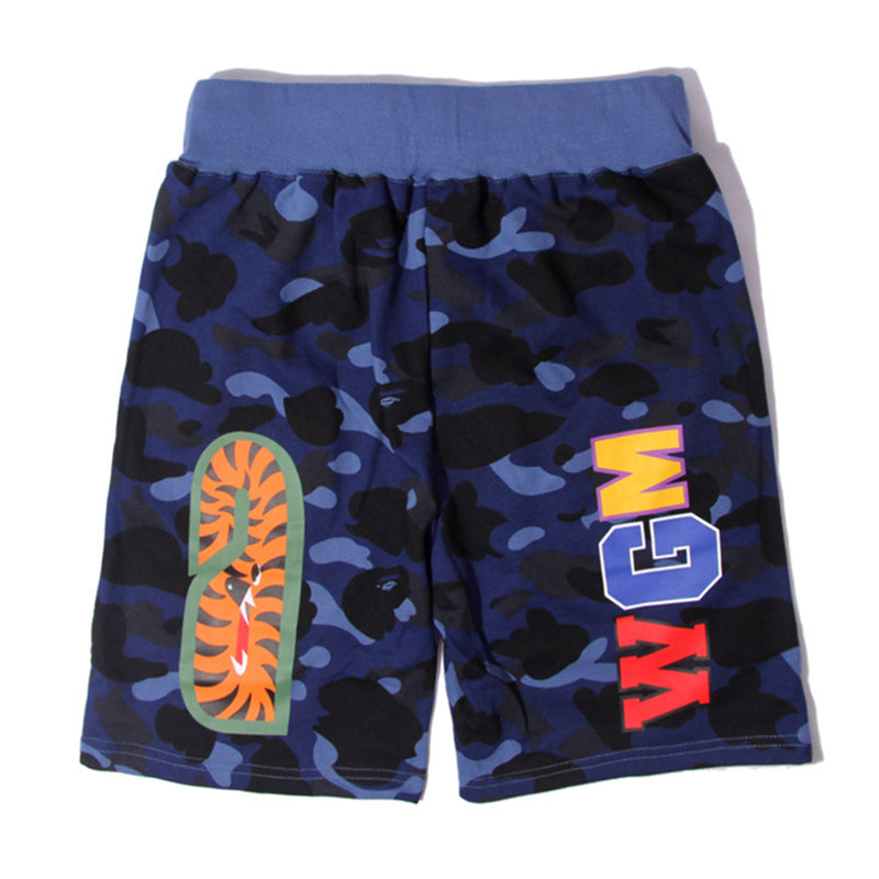 BAPE Color Camo Shark Sweatshorts