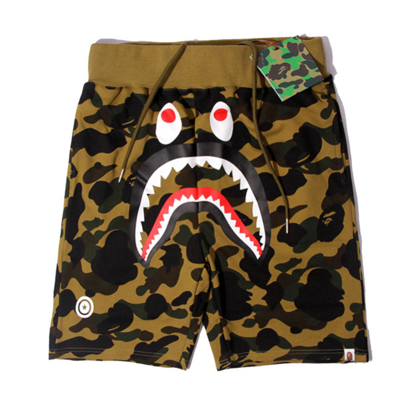 BAPE Color Camo Shark Sweatshorts