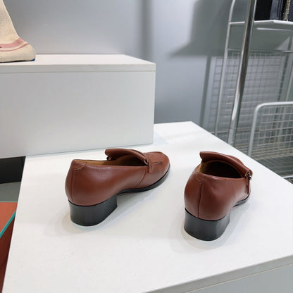 LP 25S PENNAN FRINGE LOAFER 35MM IN GLAZED HONEY CALFSKIN