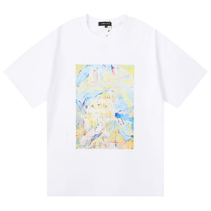 Purple Brand Pattern Print T-Shirt