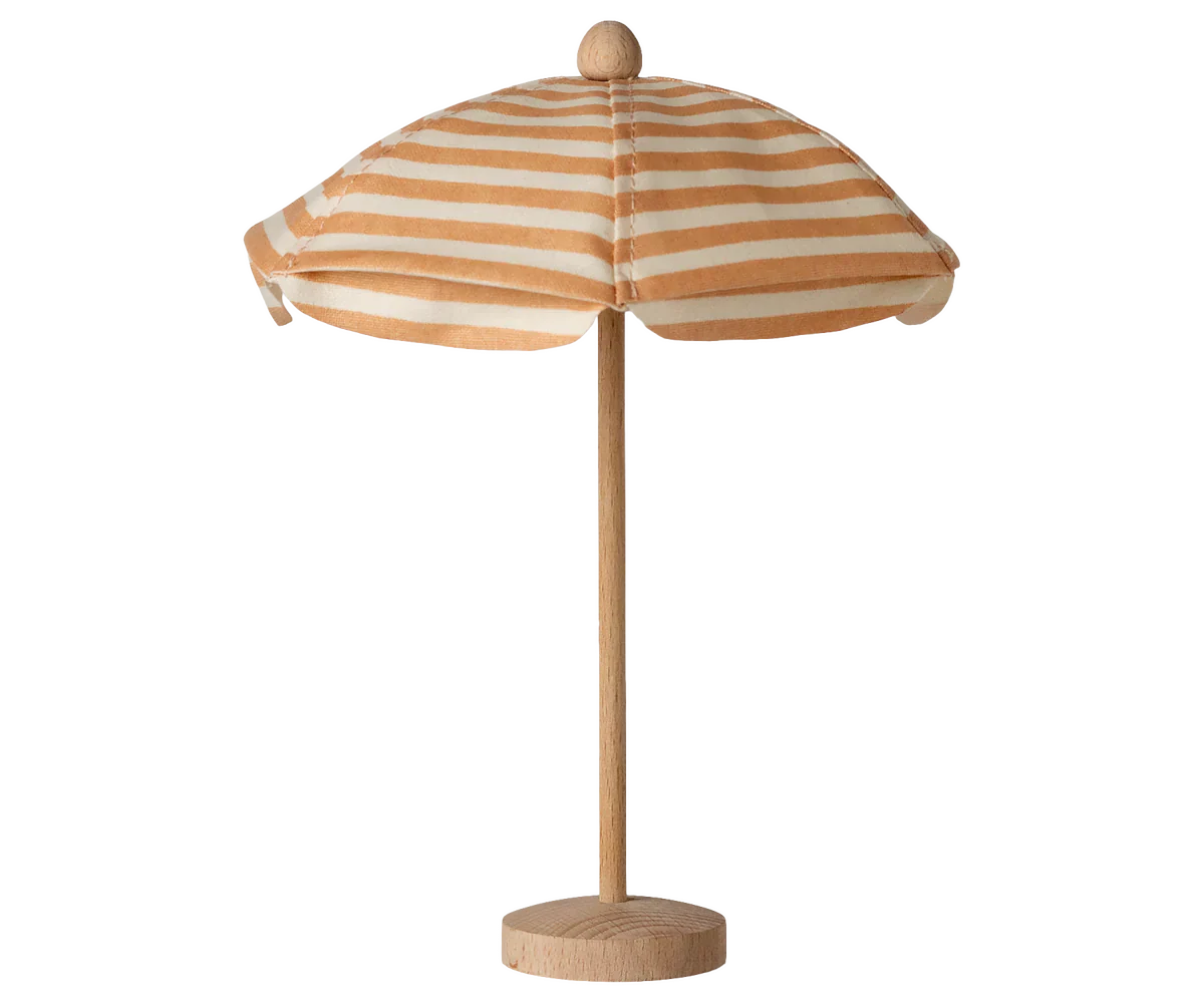 Maileg Beach Umbrella, Mouse - Soft Coral PRE-ORDER