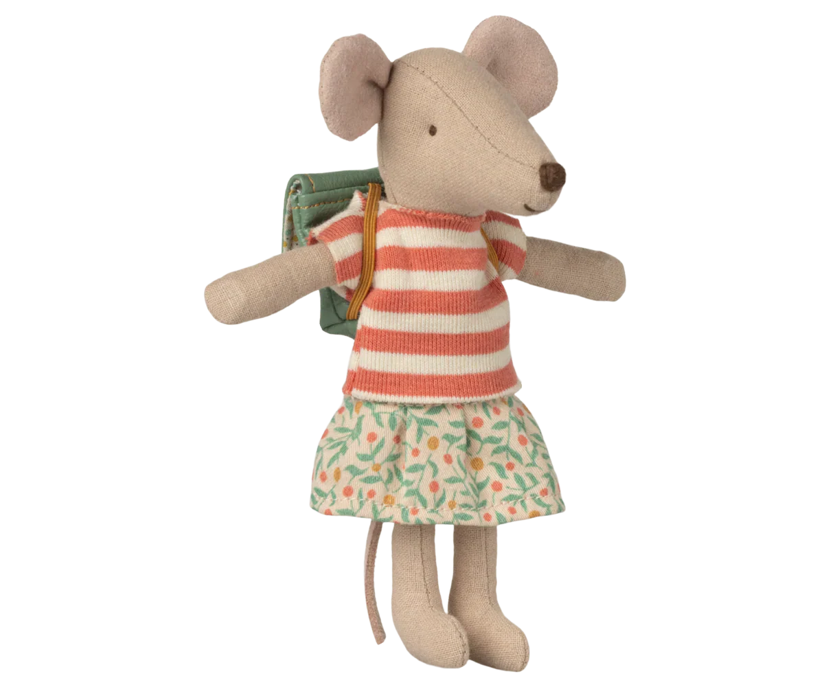 Maileg Clothes and bag for Big sister mouse - Green PRE-ORDER