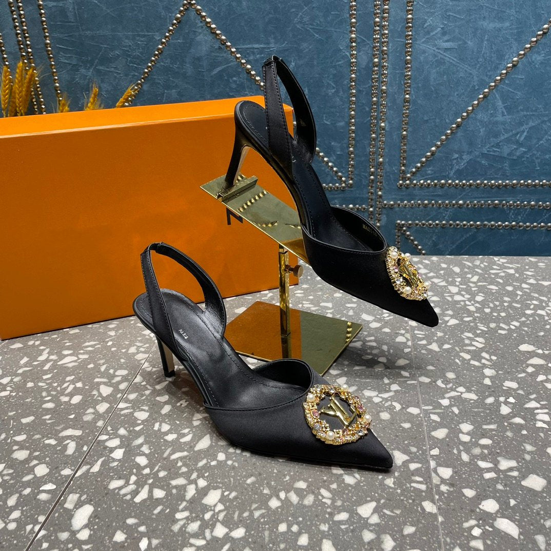 LOUIS VUITTON LV MET SLINGBACK PUMP BLACK