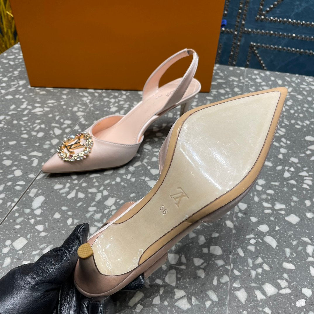 LOUIS VUITTON LV MET SLINGBACK PUMP BEIGE