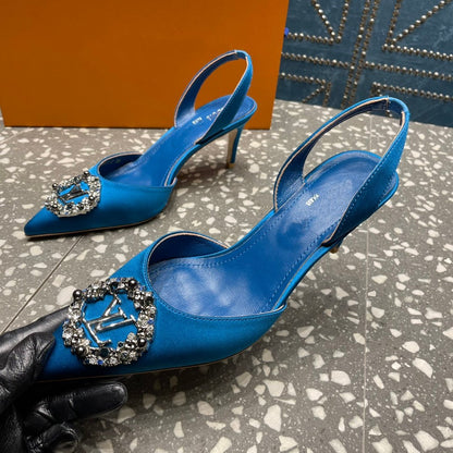 LOUIS VUITTON LV MET SLINGBACK PUMP BLUE