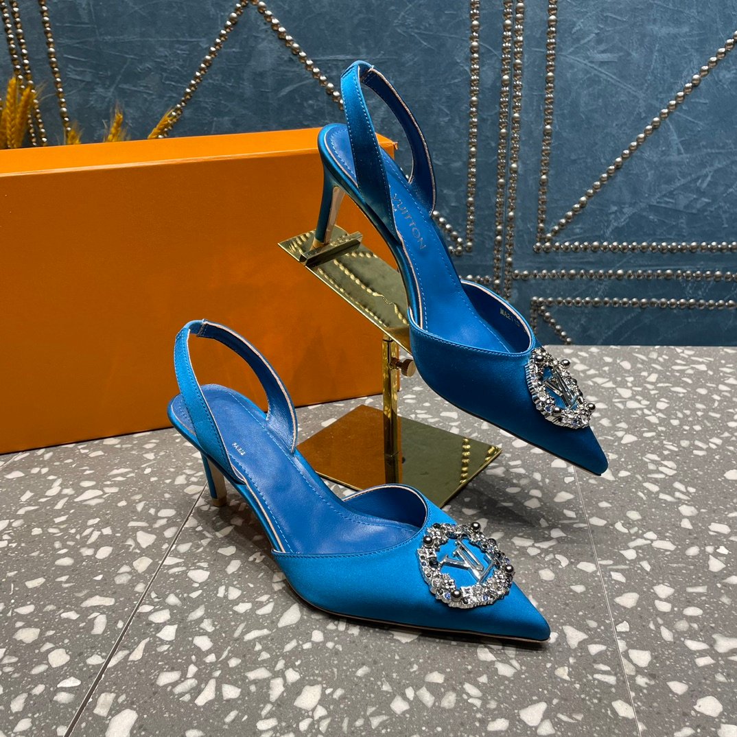 LOUIS VUITTON LV MET SLINGBACK PUMP BLUE
