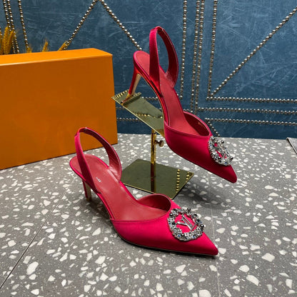 LOUIS VUITTON LV MET SLINGBACK PUMP RED