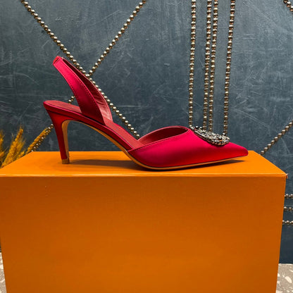 LOUIS VUITTON LV MET SLINGBACK PUMP RED