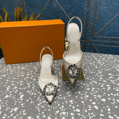 LOUIS VUITTON LV MET SLINGBACK PUMP WHITE