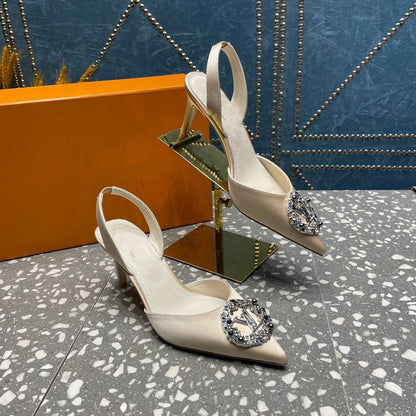LOUIS VUITTON LV MET SLINGBACK PUMP WHITE