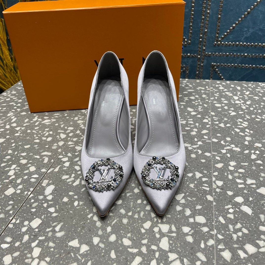 LOUIS VUITTON LV MET SLINGBACK PUMP GREY