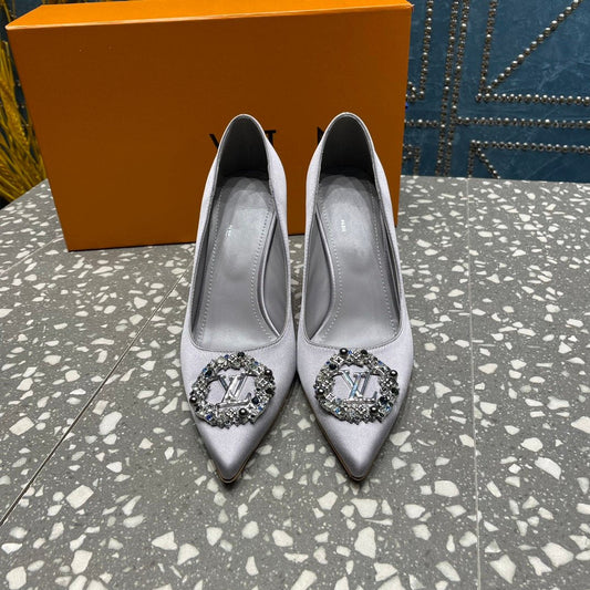 LOUIS VUITTON LV MET SLINGBACK PUMP GREY
