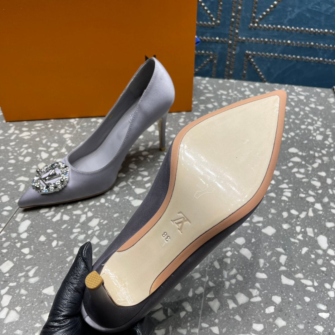 LOUIS VUITTON LV MET SLINGBACK PUMP GREY