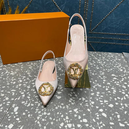 LOUIS VUITTON LV MET SLINGBACK BALLERINA BEIGE