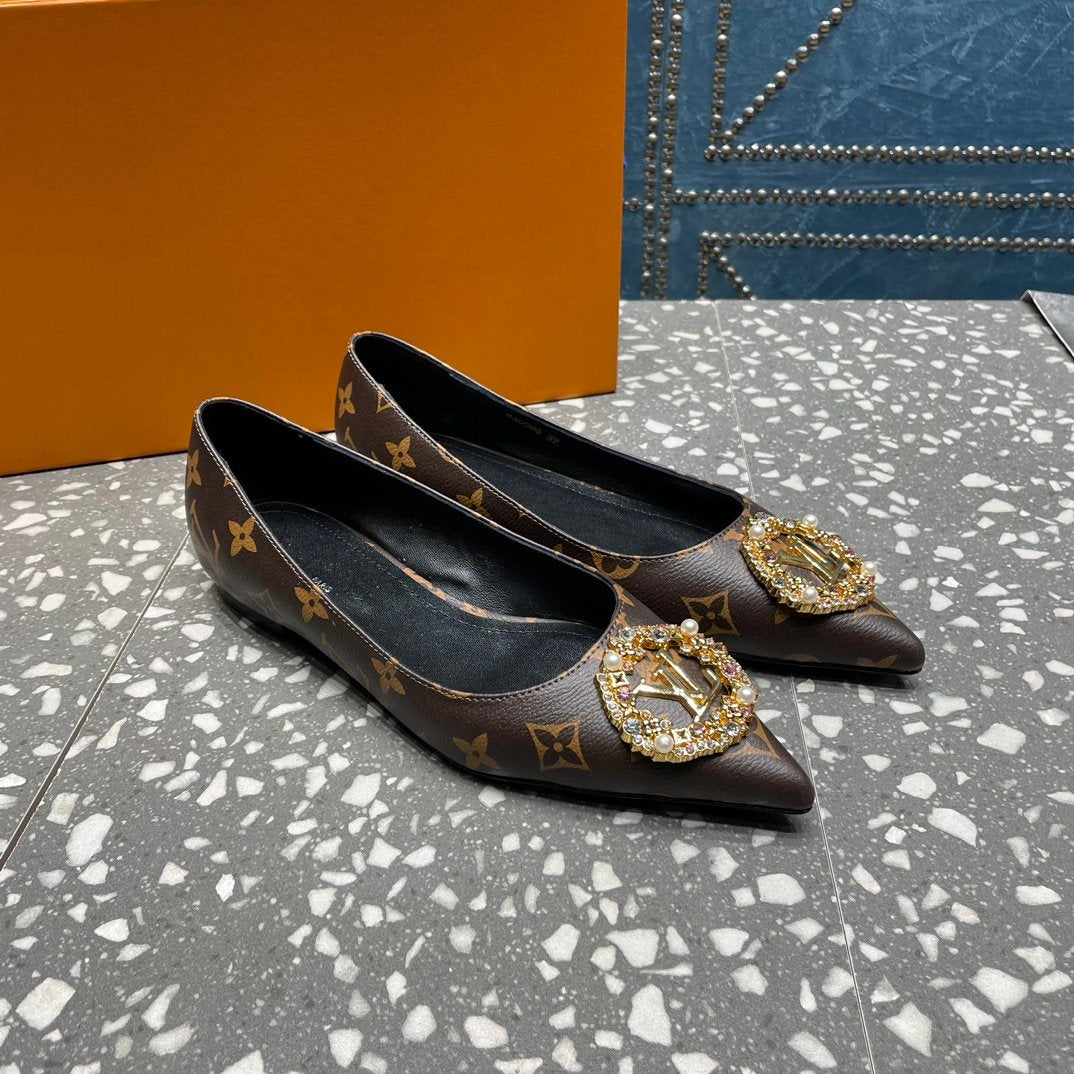 LOUIS VUITTON LV MET FLAT BALLERINA MONOGRAM