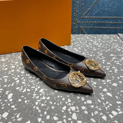 LOUIS VUITTON LV MET FLAT BALLERINA MONOGRAM