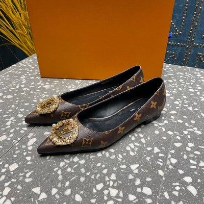 LOUIS VUITTON LV MET FLAT BALLERINA MONOGRAM