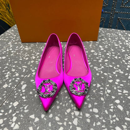 LOUIS VUITTON LV MET FLAT BALLERINA PINK