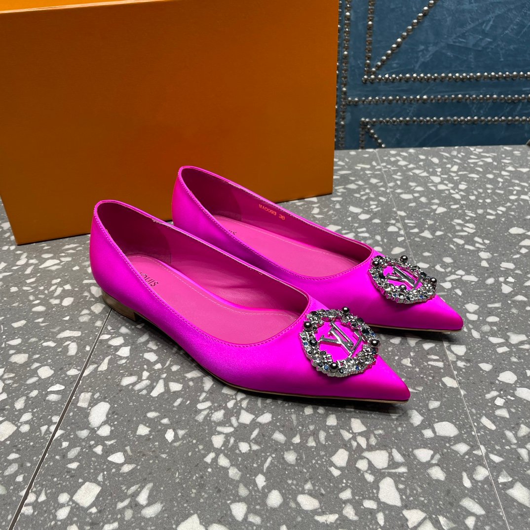 LOUIS VUITTON LV MET FLAT BALLERINA PINK