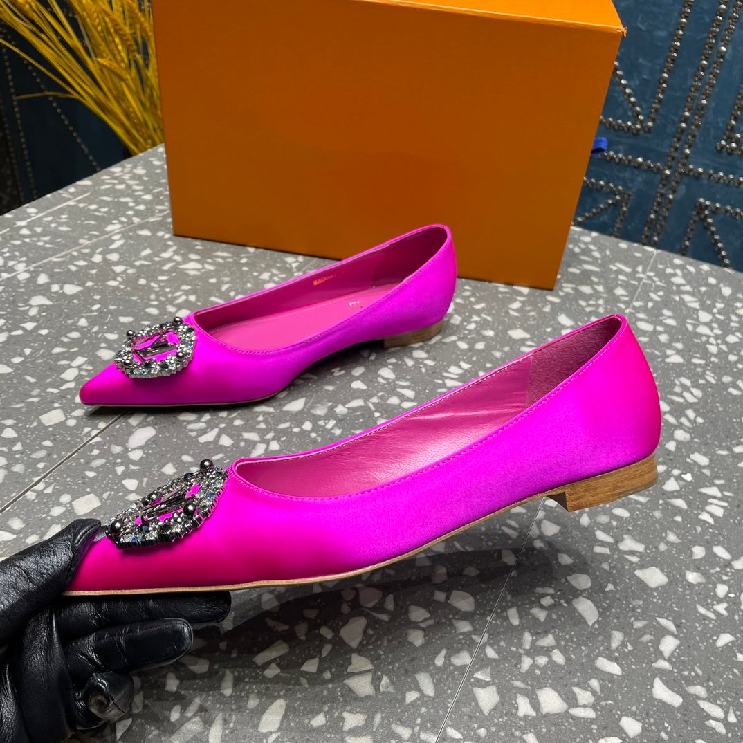 LOUIS VUITTON LV MET FLAT BALLERINA PINK