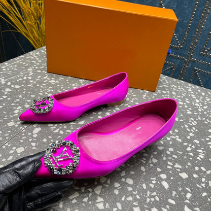 LOUIS VUITTON LV MET FLAT BALLERINA PINK