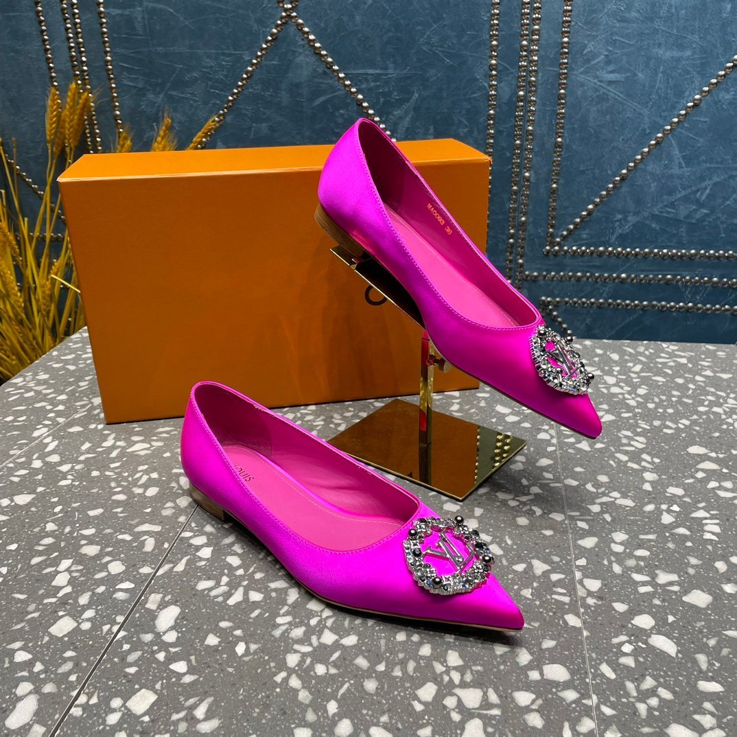 LOUIS VUITTON LV MET FLAT BALLERINA PINK