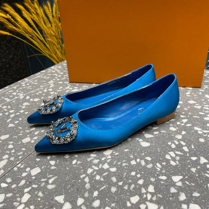 LOUIS VUITTON LV MET FLAT BALLERINA BLUE