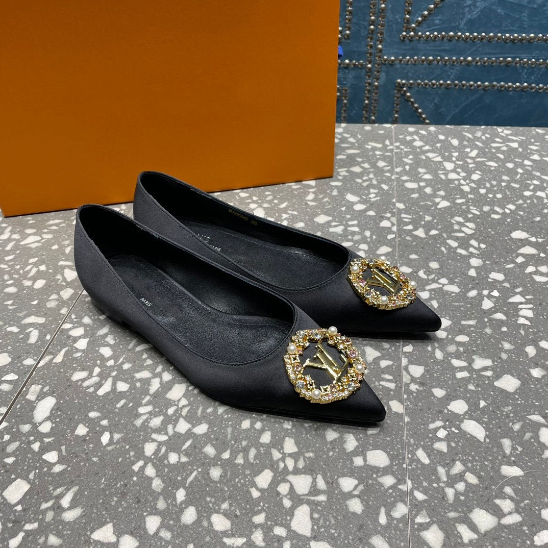 LOUIS VUITTON LV MET FLAT BALLERINA NOIR