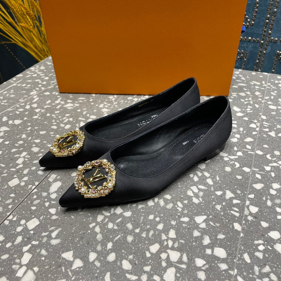 LOUIS VUITTON LV MET FLAT BALLERINA NOIR