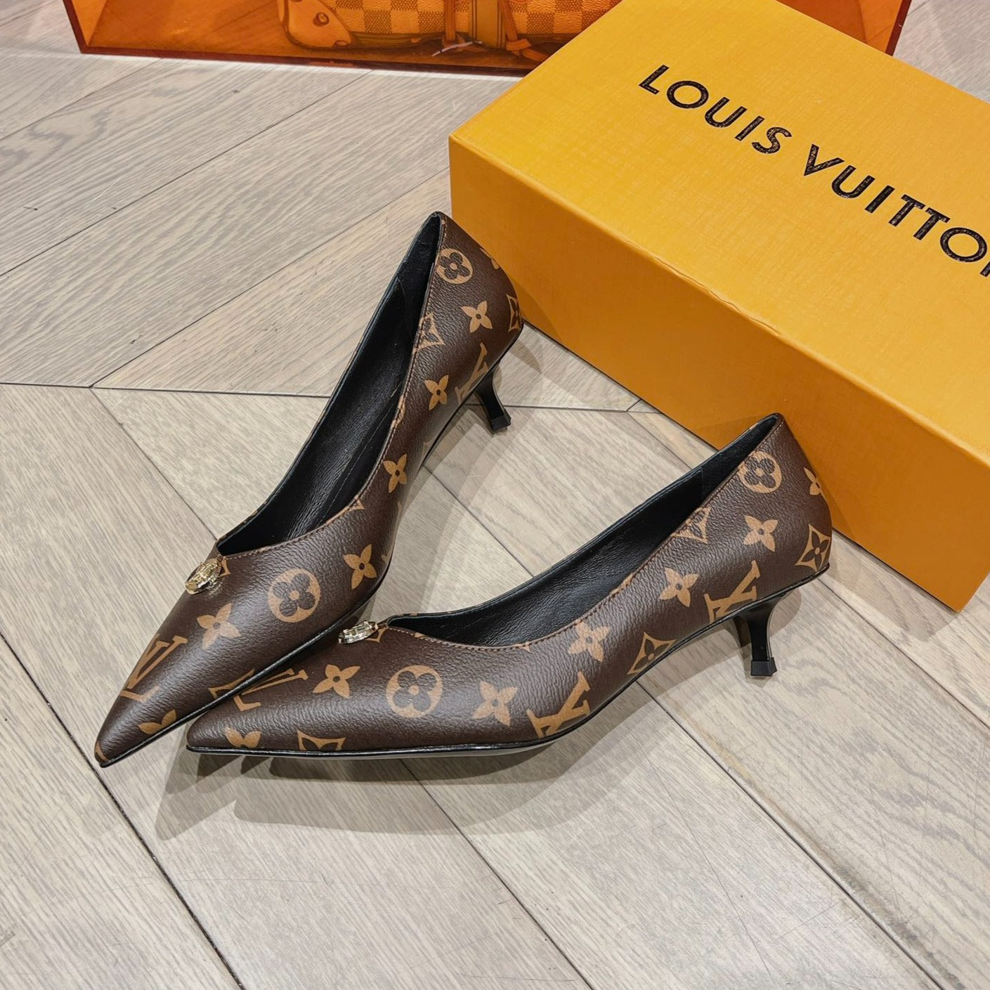 LOUIS VUITTON LV SINGLE LOW HEEL PUMP MONOGRAM CANVAS