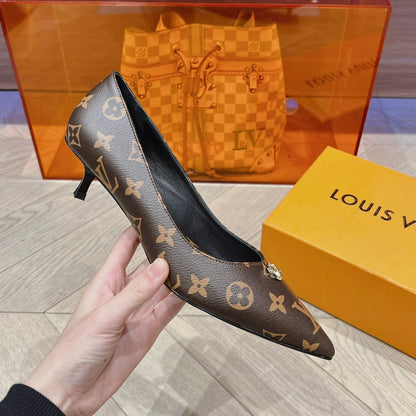 LOUIS VUITTON LV SINGLE LOW HEEL PUMP MONOGRAM CANVAS