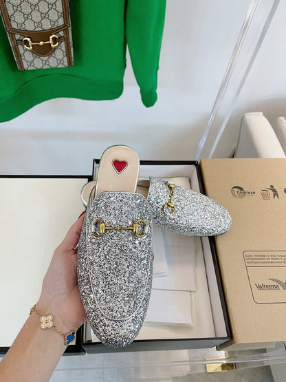 GUCCI SLIPPER PRINCETOWN GLITTER
