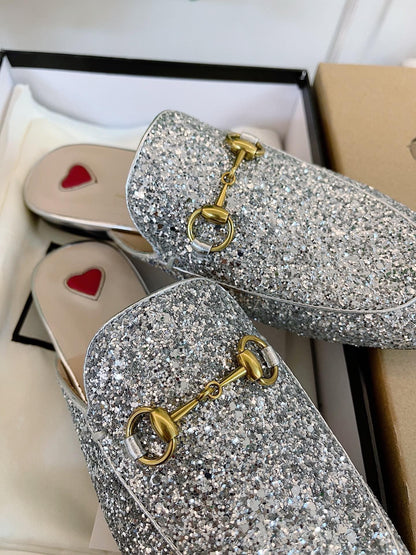 GUCCI SLIPPER PRINCETOWN GLITTER